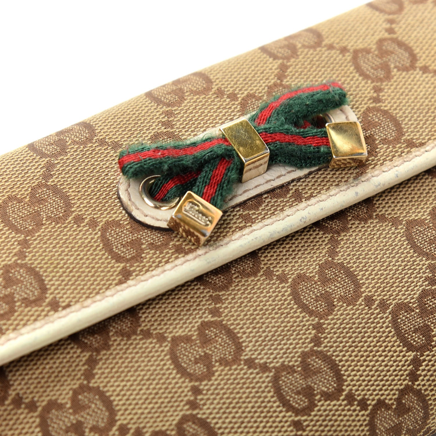 Gucci Monogram Princy Continental Wallet White 8 of 9