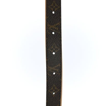 Louis Vuitton Calfskin Monogram 20mm LV Iconic Reversible Belt 85 34 Arizona Beige 5 of 5