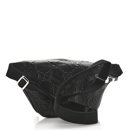 Gucci Calfskin GG Tennis Embossed Belt Bag Black 3 of 11