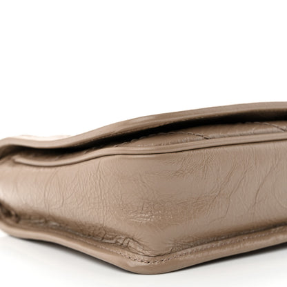 Saint Laurent Crinkled Calfskin Matelasse Monogram Niki Chain Wallet Dusty Grey 9 of 12