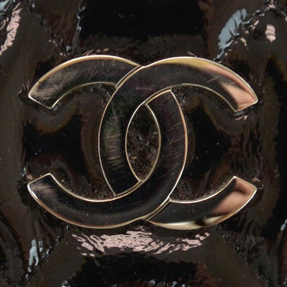 Chanel Patent Quilted Tote Black 5 of 8