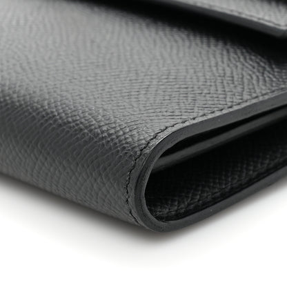 Hermes Epsom Kelly Longue Wallet Black 8 of 9