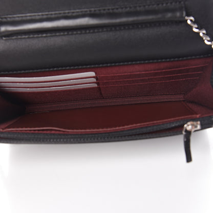 Chanel Lambskin Quilted Wallet On Chain WOC Black 5 of 11