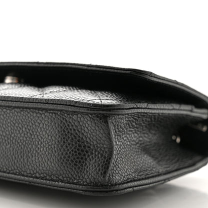 Chanel Caviar Quilted Wallet on Chain WOC Black 11 of 12
