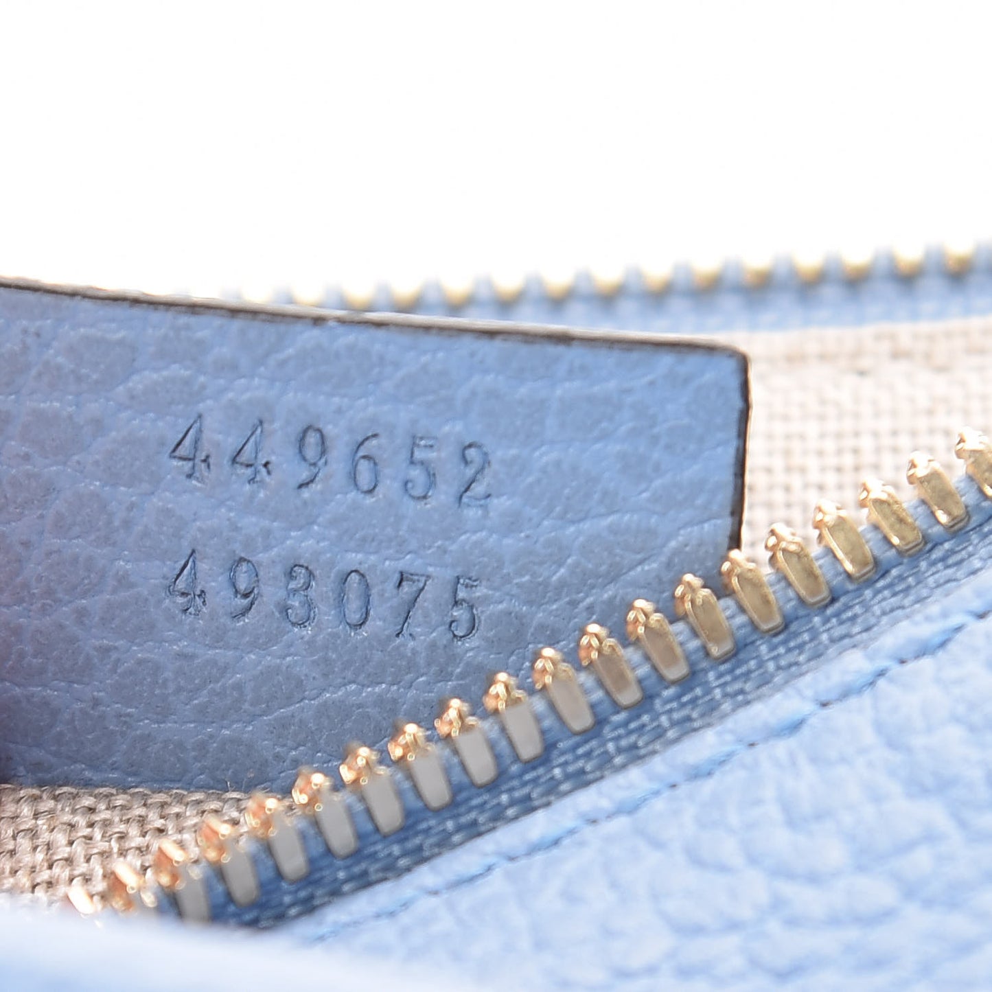 Calfskin Large Bamboo Clutch Mineral Blue