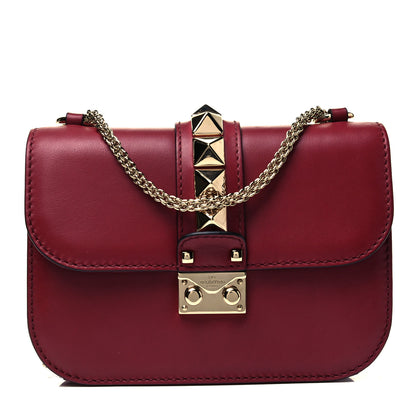 Valentino Garavani Vitello Small Glam Lock Rockstud Flap Scarlet 1 of 9