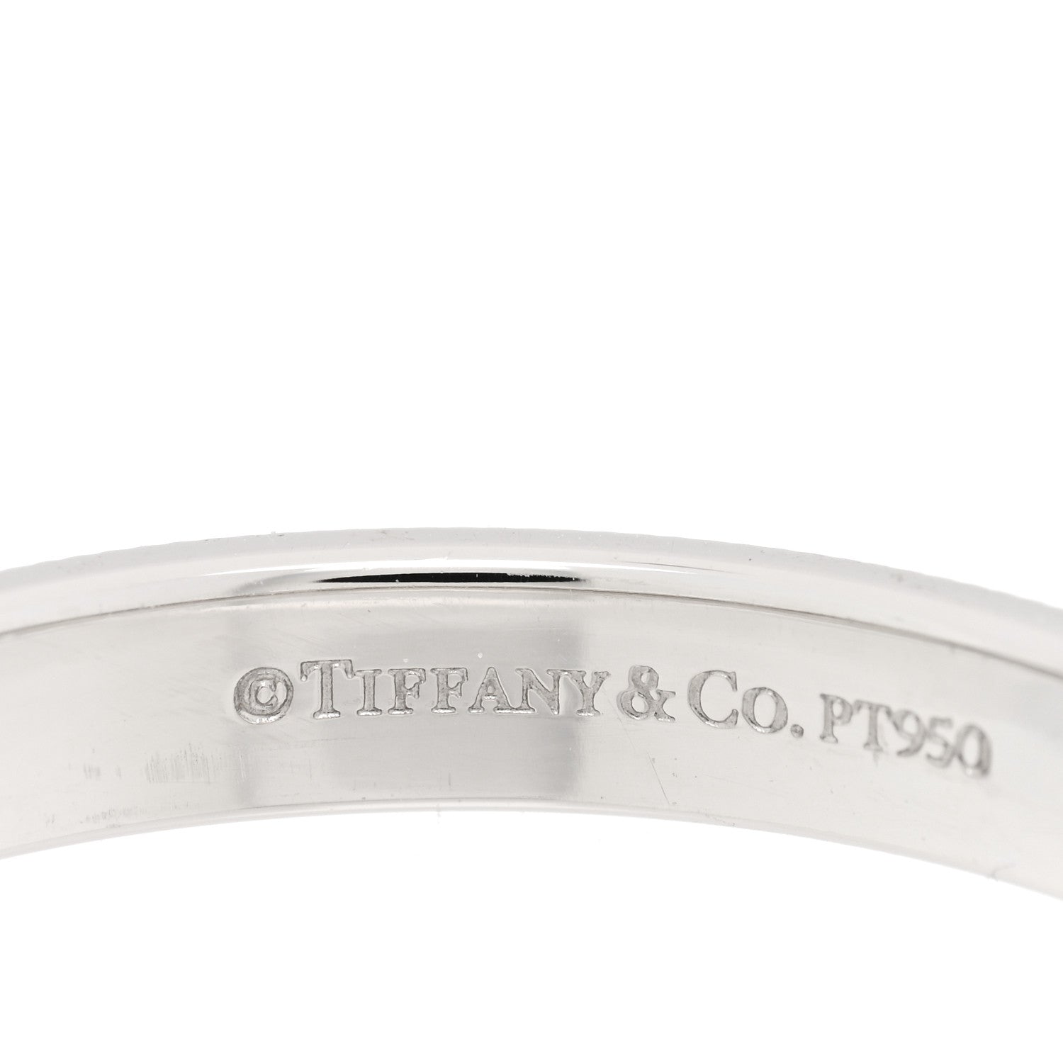 Tiffany Platinum 3mm Tiffany Together Milgrain Band Ring 57 8 4 of 4