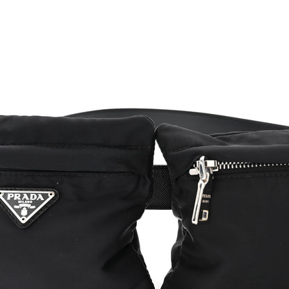 Prada Tessuto Nylon Saffiano Belt Bag 90 36 Black 7 of 9