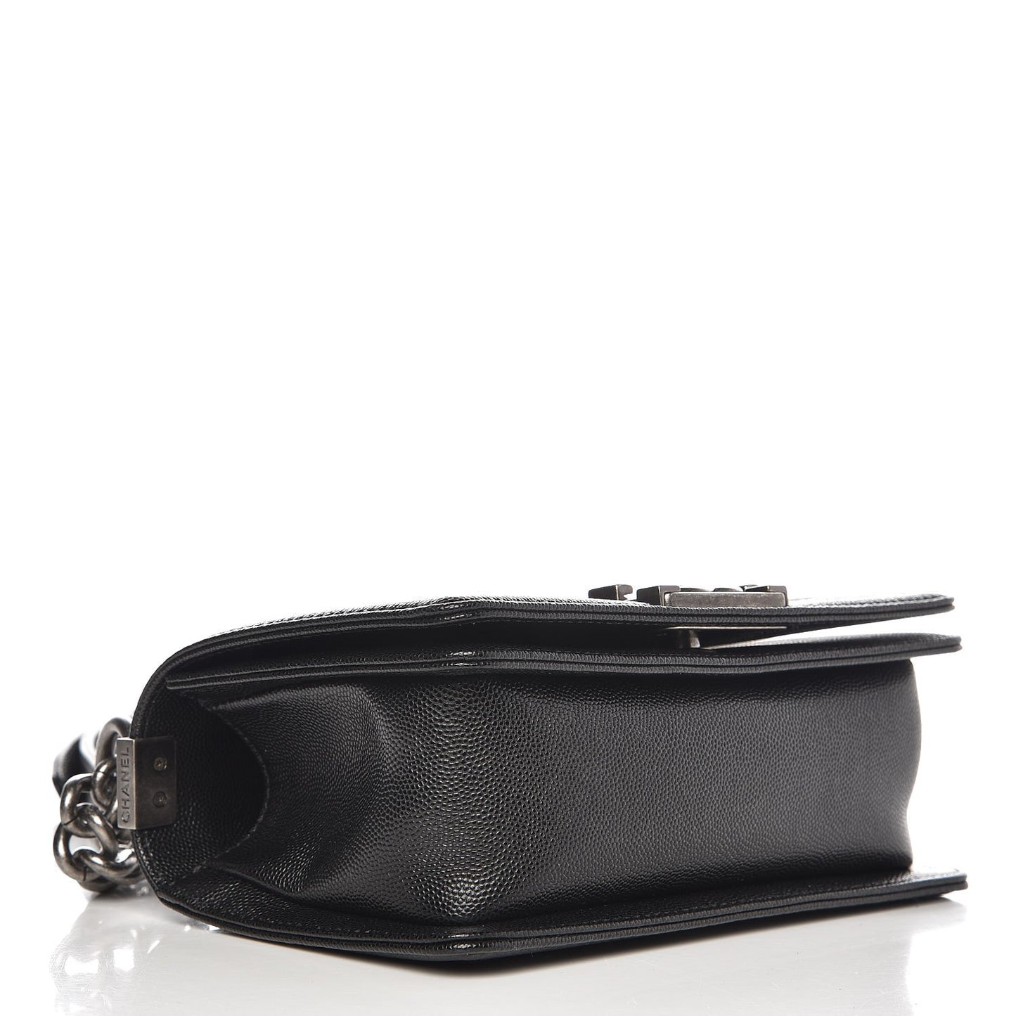 Caviar Quilted Small Boy Flap Black