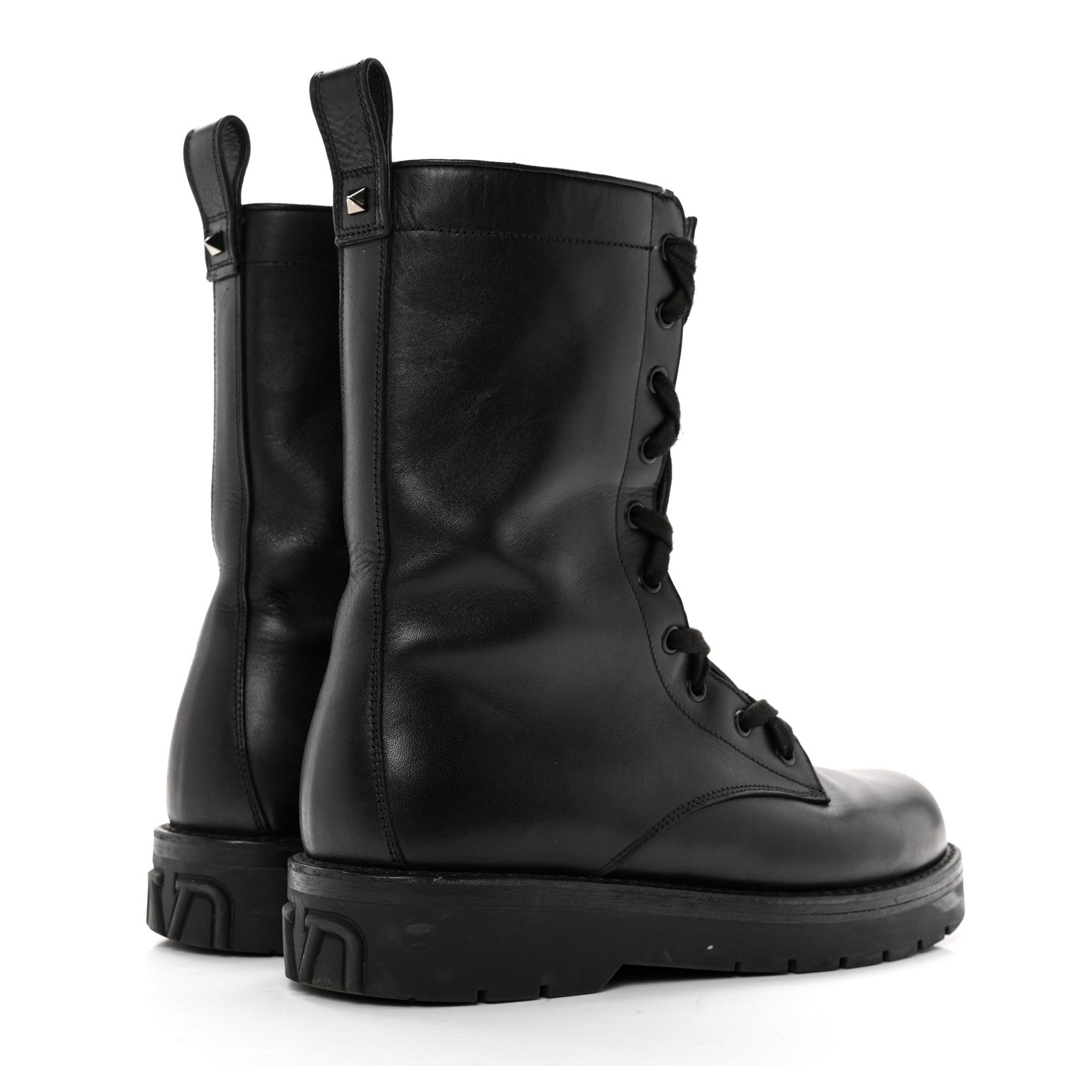 Valentino Garavani Calfskin XCombat 20/40mm Boots 40 Black 4 of 11