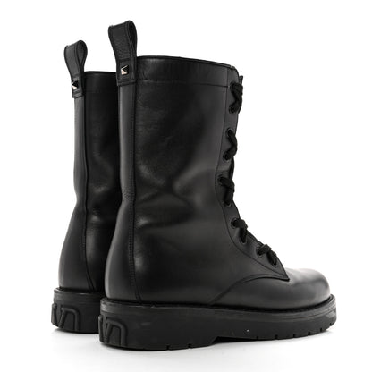 Valentino Garavani Calfskin XCombat 20/40mm Boots 40 Black 4 of 11