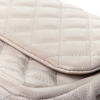 Chanel Caviar Quilted Large Now and Forever Flap Ivory 12 of 12