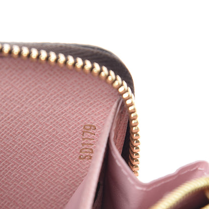 Louis Vuitton Damier Ebene Zippy Wallet Rose Ballerine 7 of 7