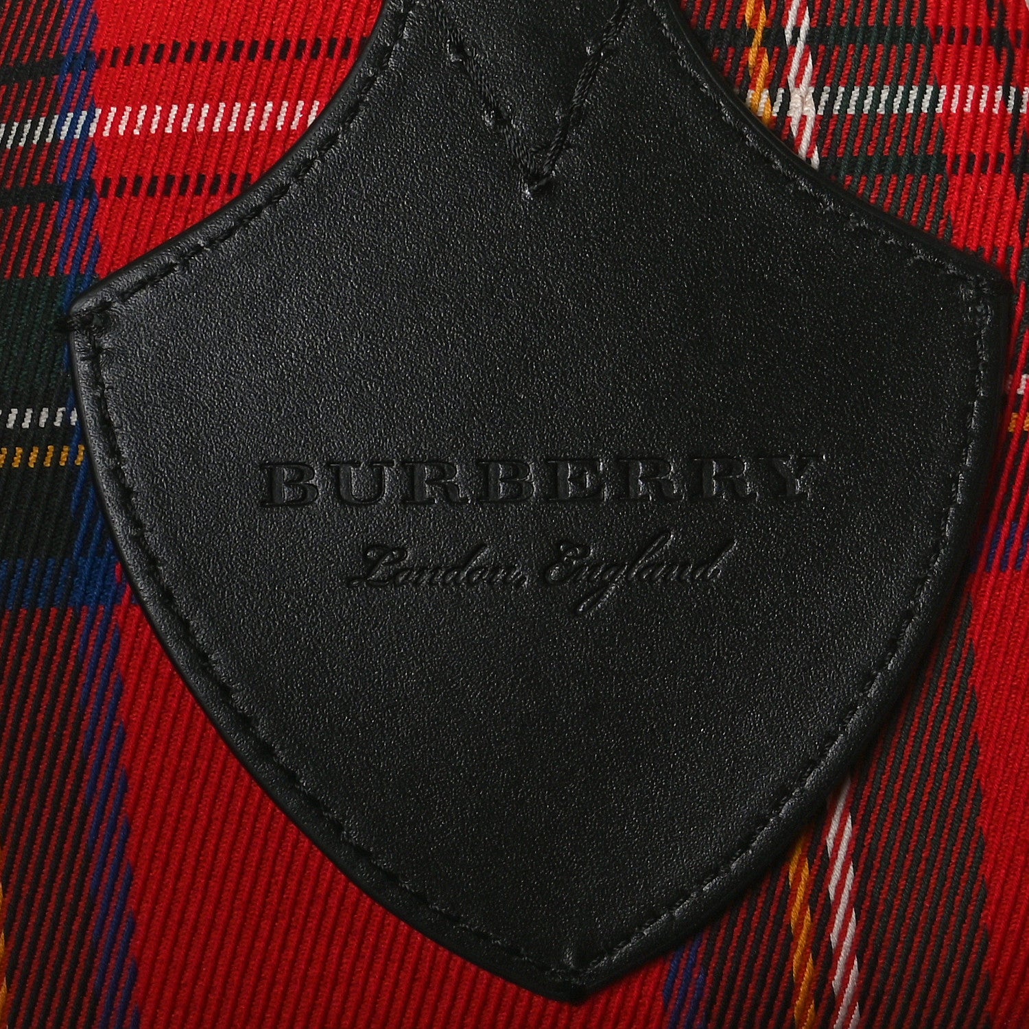 Burberry Vintage Check Medium The Giant Reversible Tote Antique Yellow Bright Red 6 of 14
