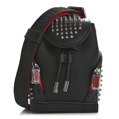 Christian Louboutin Calfskin Spiked Mini Explorafunk Keyring Bag Black 1 of 11