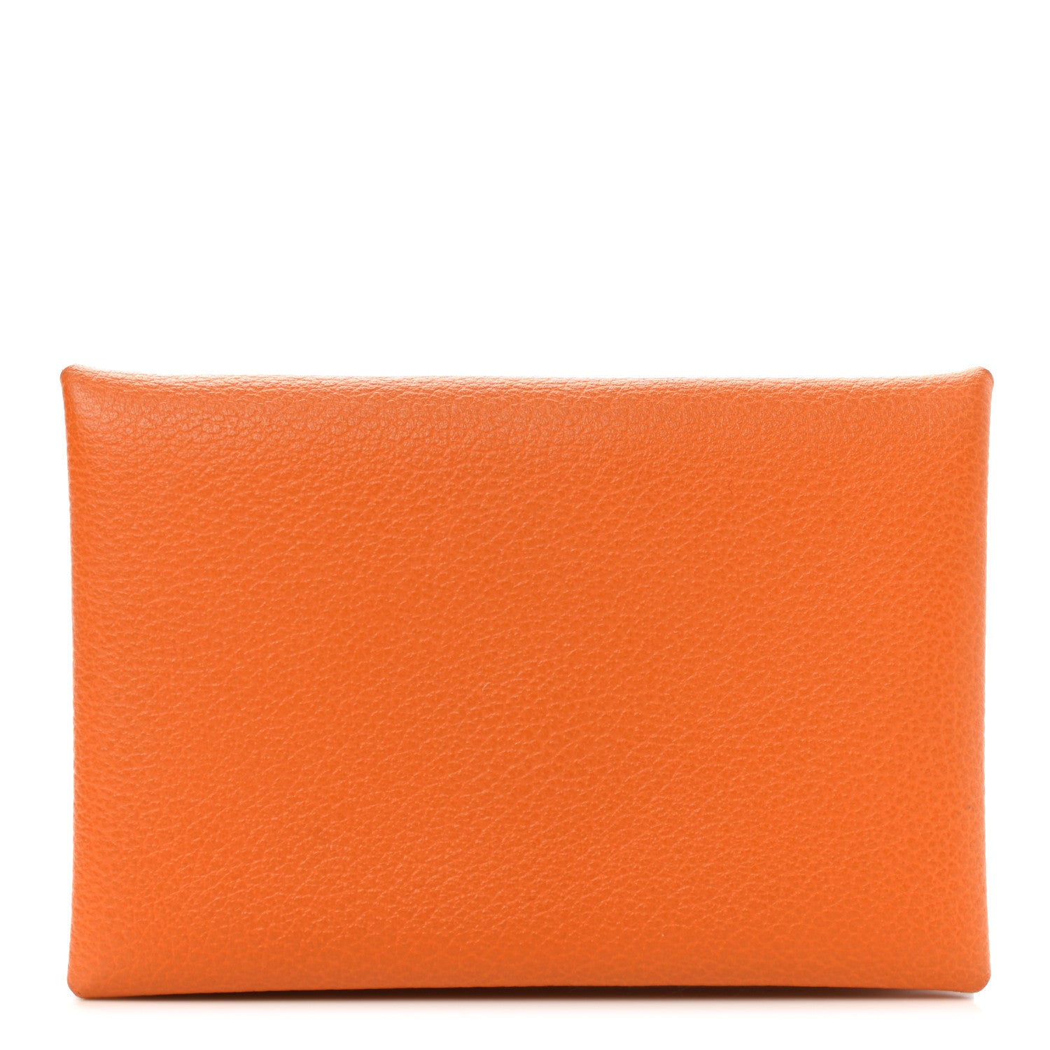 Hermes Evercolor Calvi Card Case Orange 1 of 9