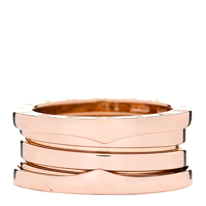 Bulgari 18K Rose Gold B.Zero1 Three-Band Ring 52 6 1 of 6