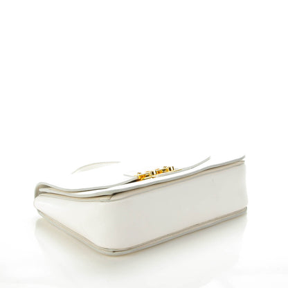 Miu Miu Goatskin Madras Shoulder Bag Bianco 4 of 8