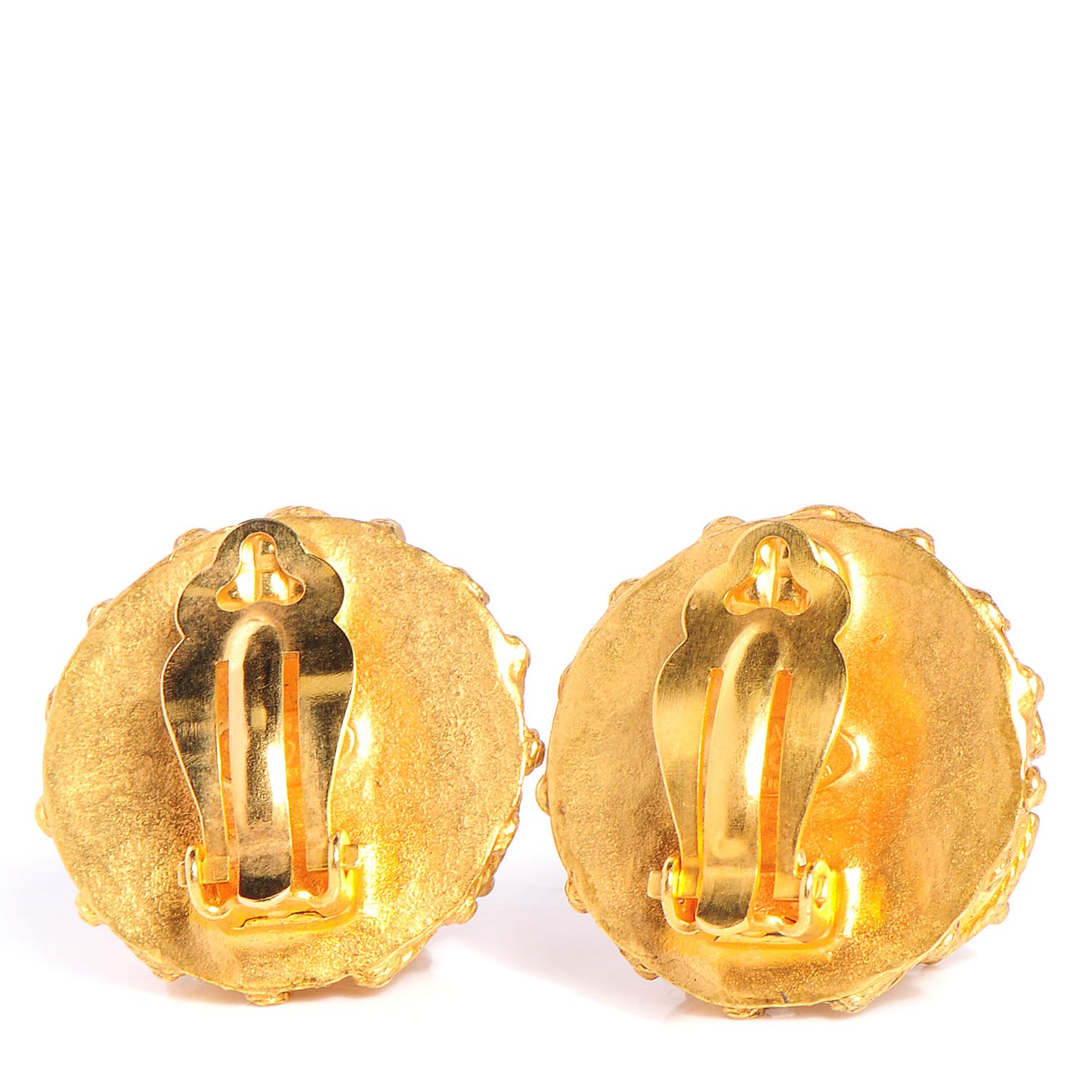 Pearl CC Clip On Earrings Gold