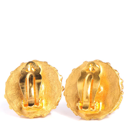Chanel Pearl CC Clip On Earrings Gold 3 of 5