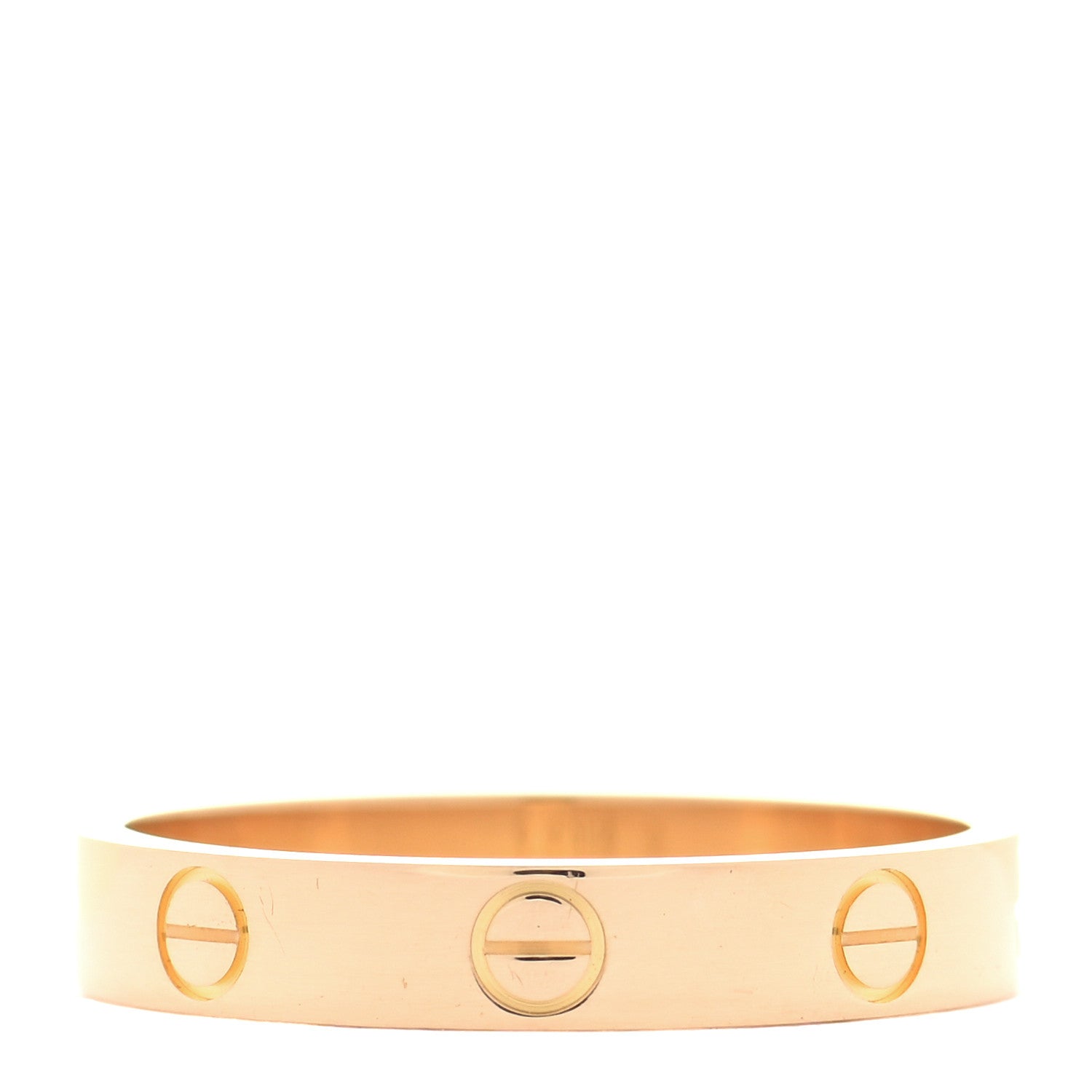 Cartier 18K Yellow Gold 3.5mm LOVE Wedding Band Ring 58 8.25 1 of 5