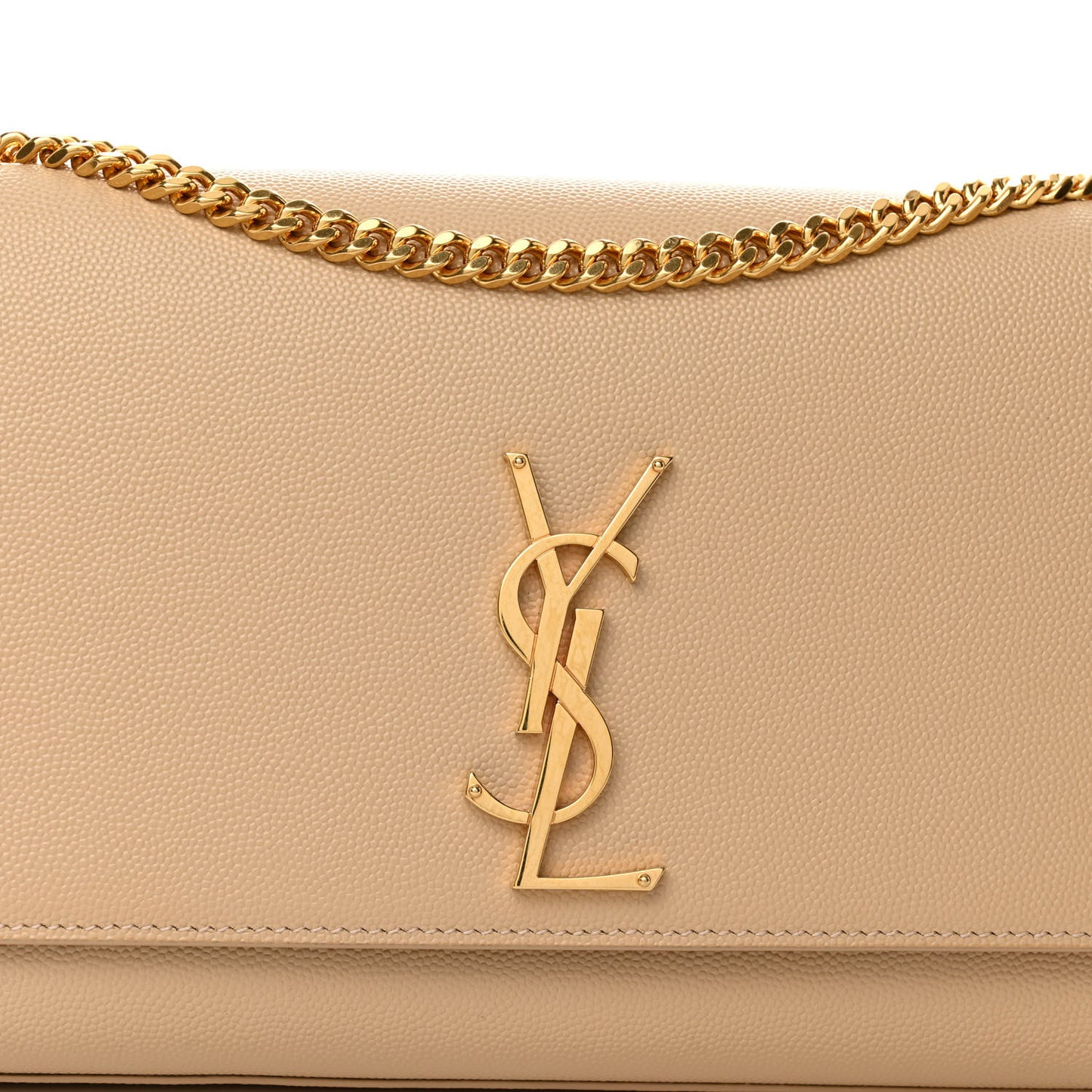 Grain De Poudre Medium Monogram Kate Satchel Dark Beige