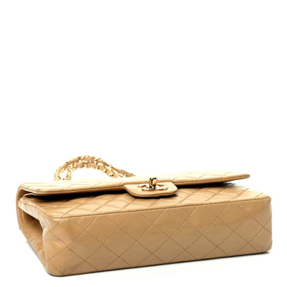 Chanel Lambskin Quilted Medium Double Flap Beige 7 of 13