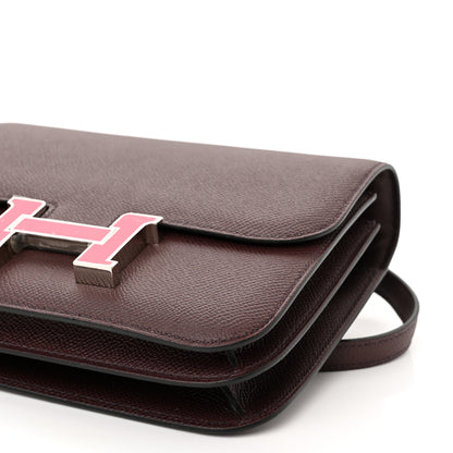 Hermes Epsom Enamel Constance 18 Rouge Sellier Framboise 10 of 16