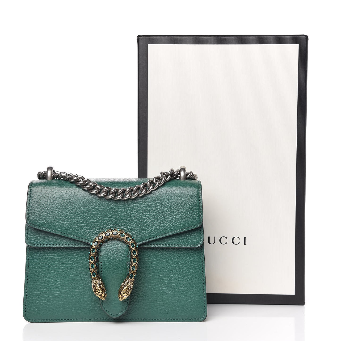 Calfskin Mini Dionysus Shoulder Bag Emerald