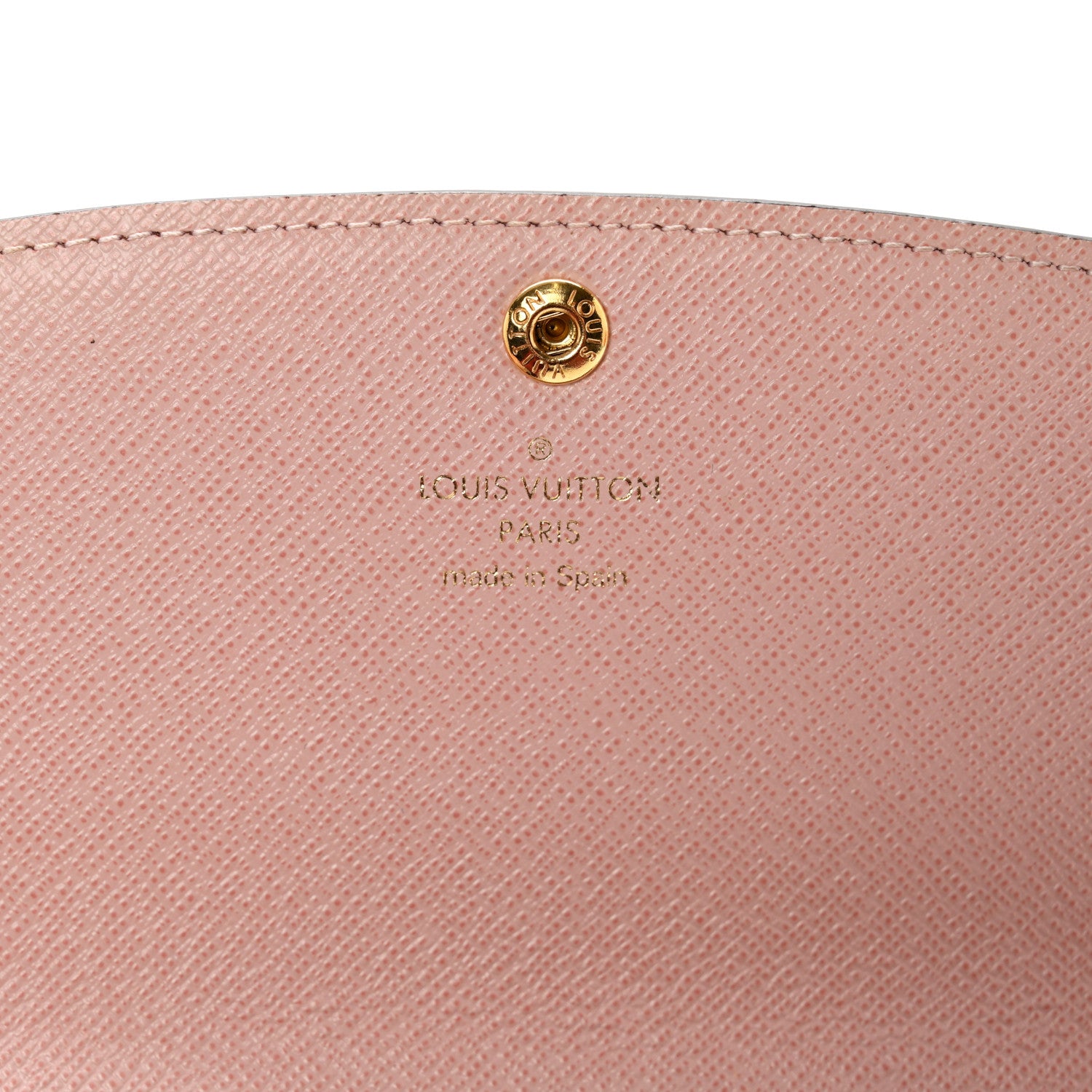 Louis Vuitton Damier Ebene Emilie Wallet Rose Ballerine 5 of 12