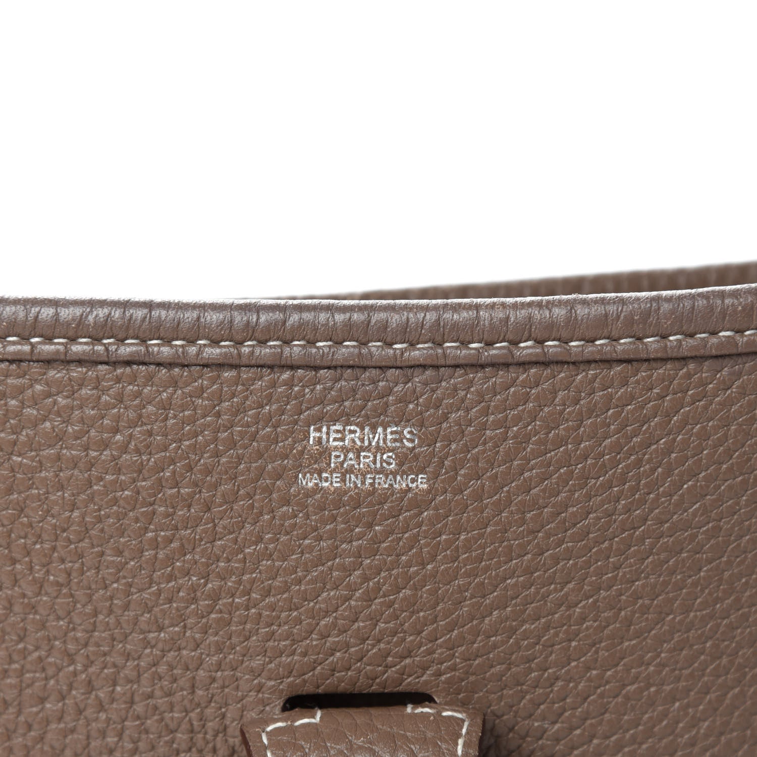 Hermes Taurillon Clemence Evelyne III PM Etoupe 8 of 10