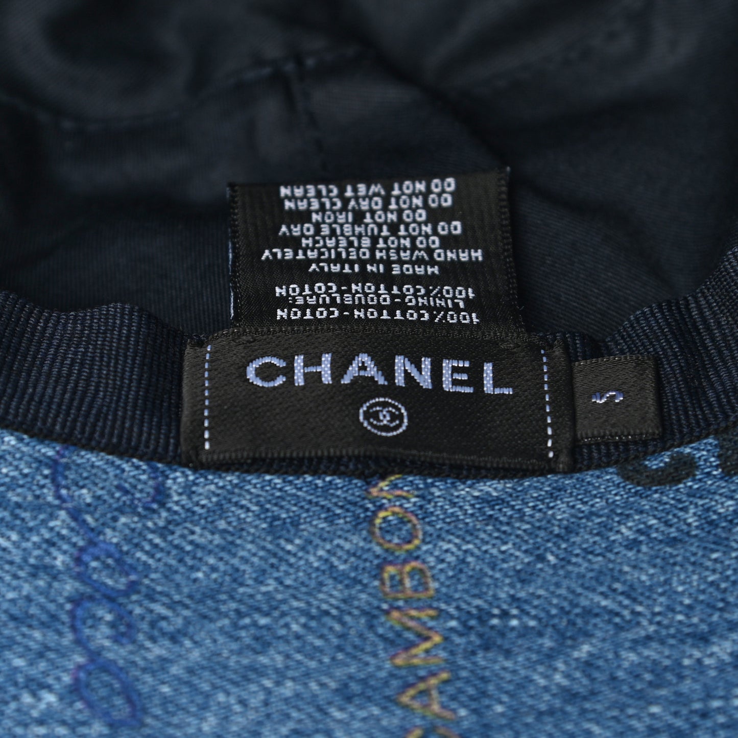 Denim Mood Cloche Bucket Hat S Blue