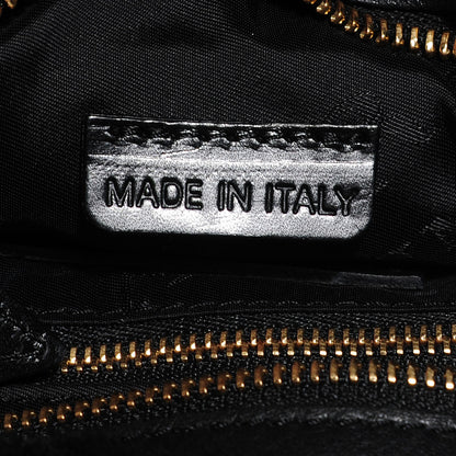 Burberry Sheepskin Quilted Shearling Small Cadet Black 7 of 13