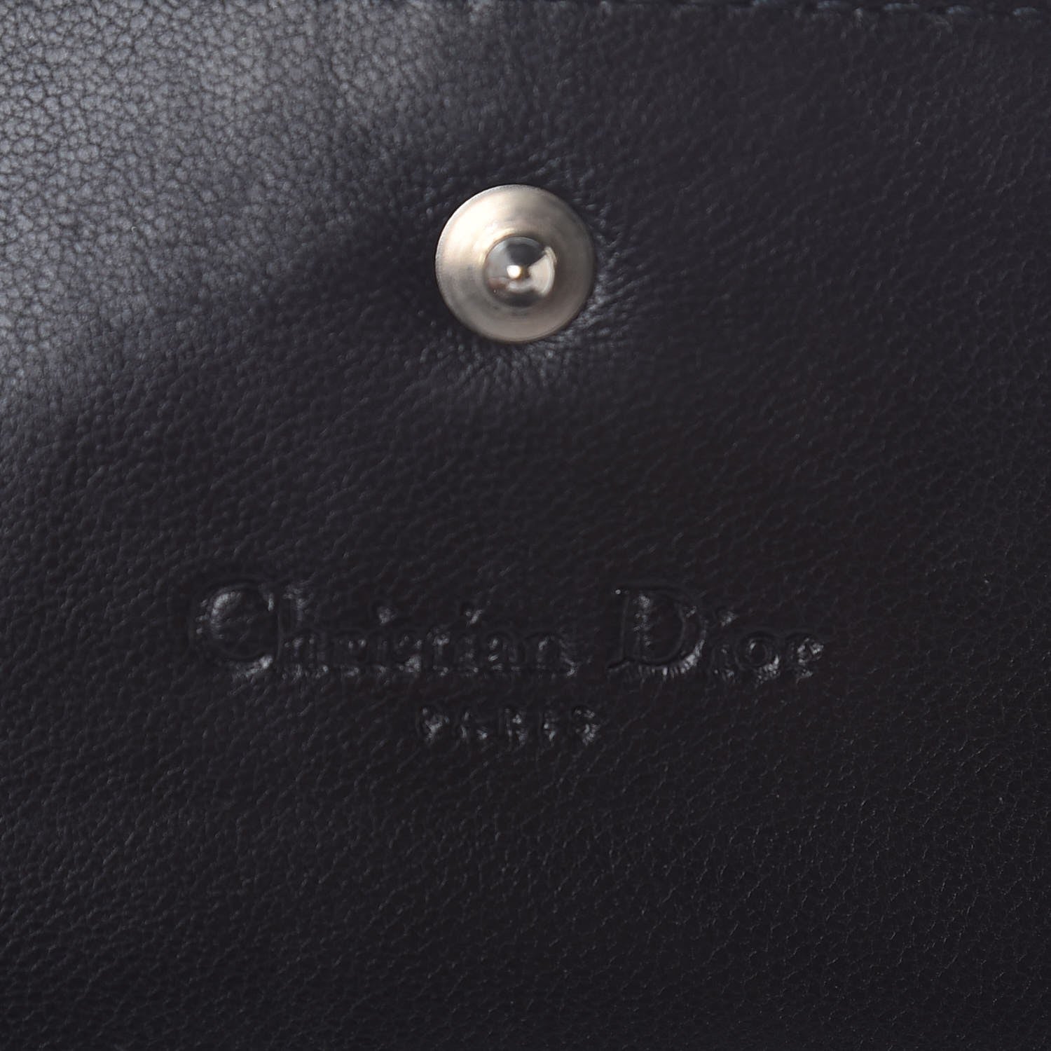 Christian Dior Patent Ultimate Rendezvous Chain Wallet Dark Green 6 of 7