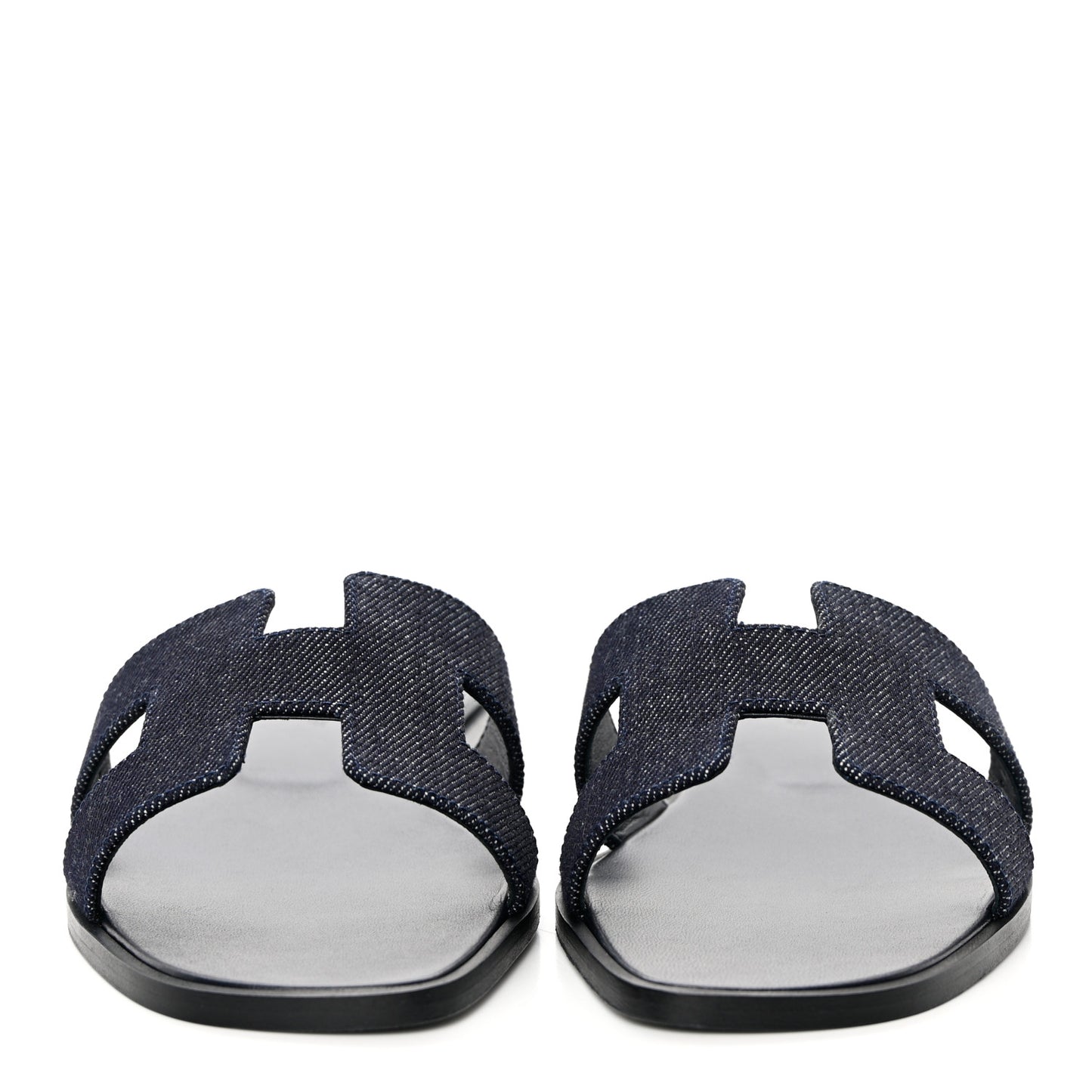 Denim Canvas Oran Sandals 37.5 Bleu Brut