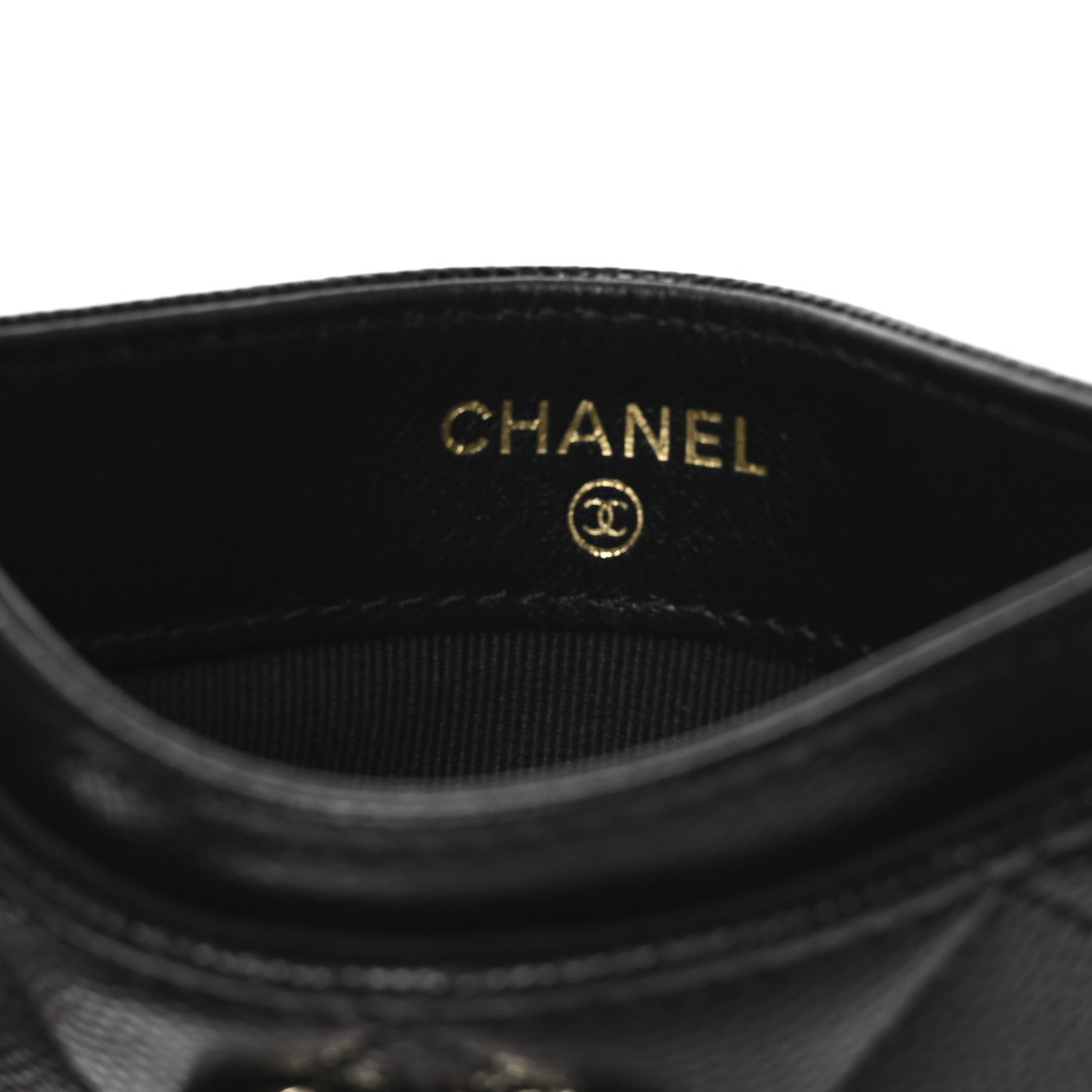 Chanel Caviar Quilted CC Card Holder Black 6 of 9