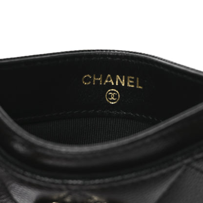 Chanel Caviar Quilted CC Card Holder Black 6 of 9
