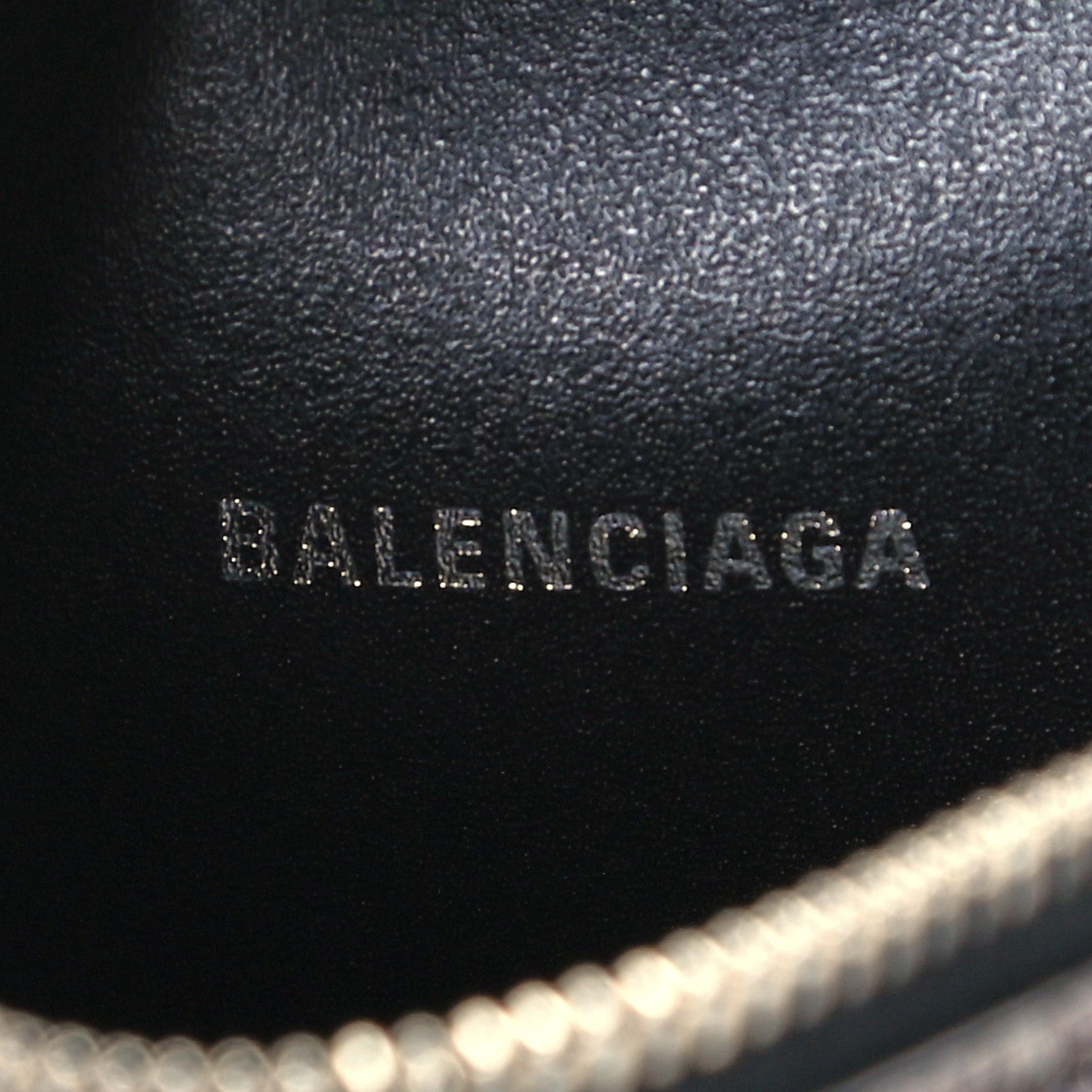 Balenciaga Metallic Textured Calfskin XS Everyday Camera Bag with Handle Black 6 of 10