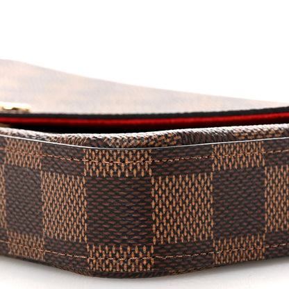Louis Vuitton Damier Ebene Pochette Felicie Chain Wallet 10 of 11