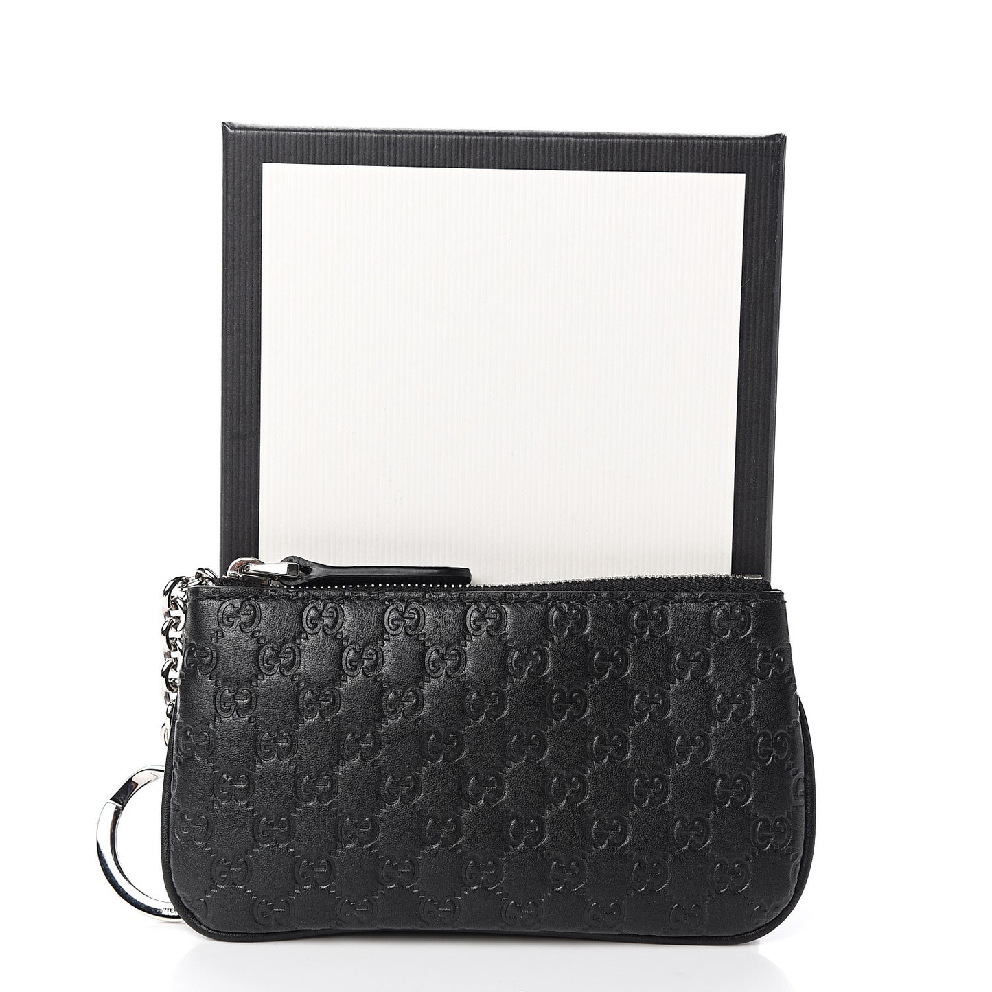 Microguccissima Key Ring Coin Case Black