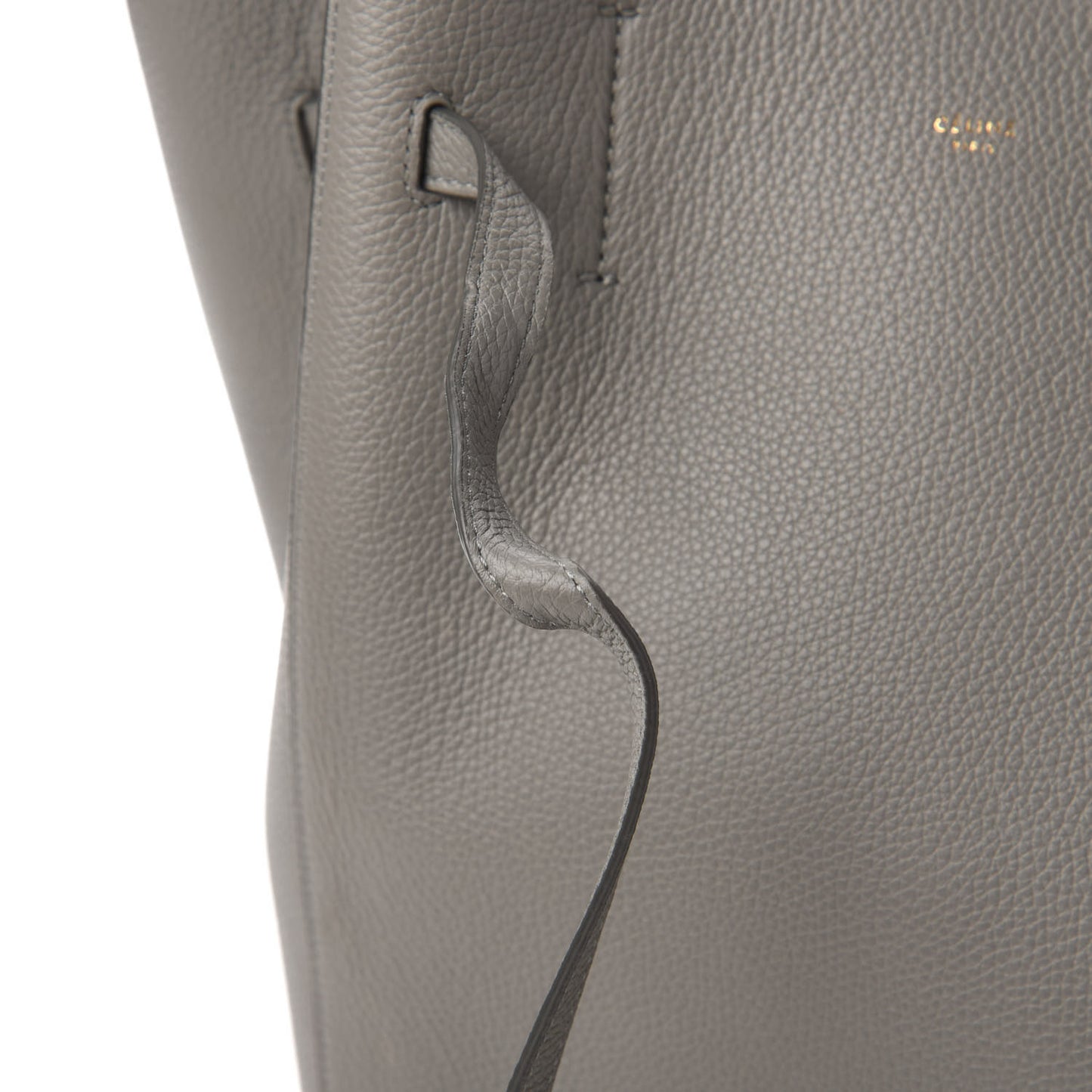 Soft Grained Calfskin Small Belt Cabas Phantom Grey