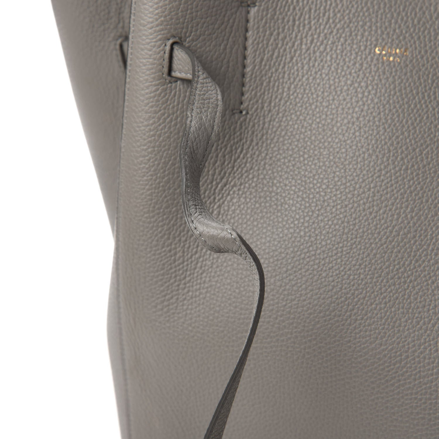 Celine Soft Grained Calfskin Small Belt Cabas Phantom Grey 11 of 12