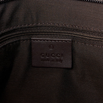 Gucci GG Plus Monogram Medium Flat Messenger Bag Dark Brown 7 of 13