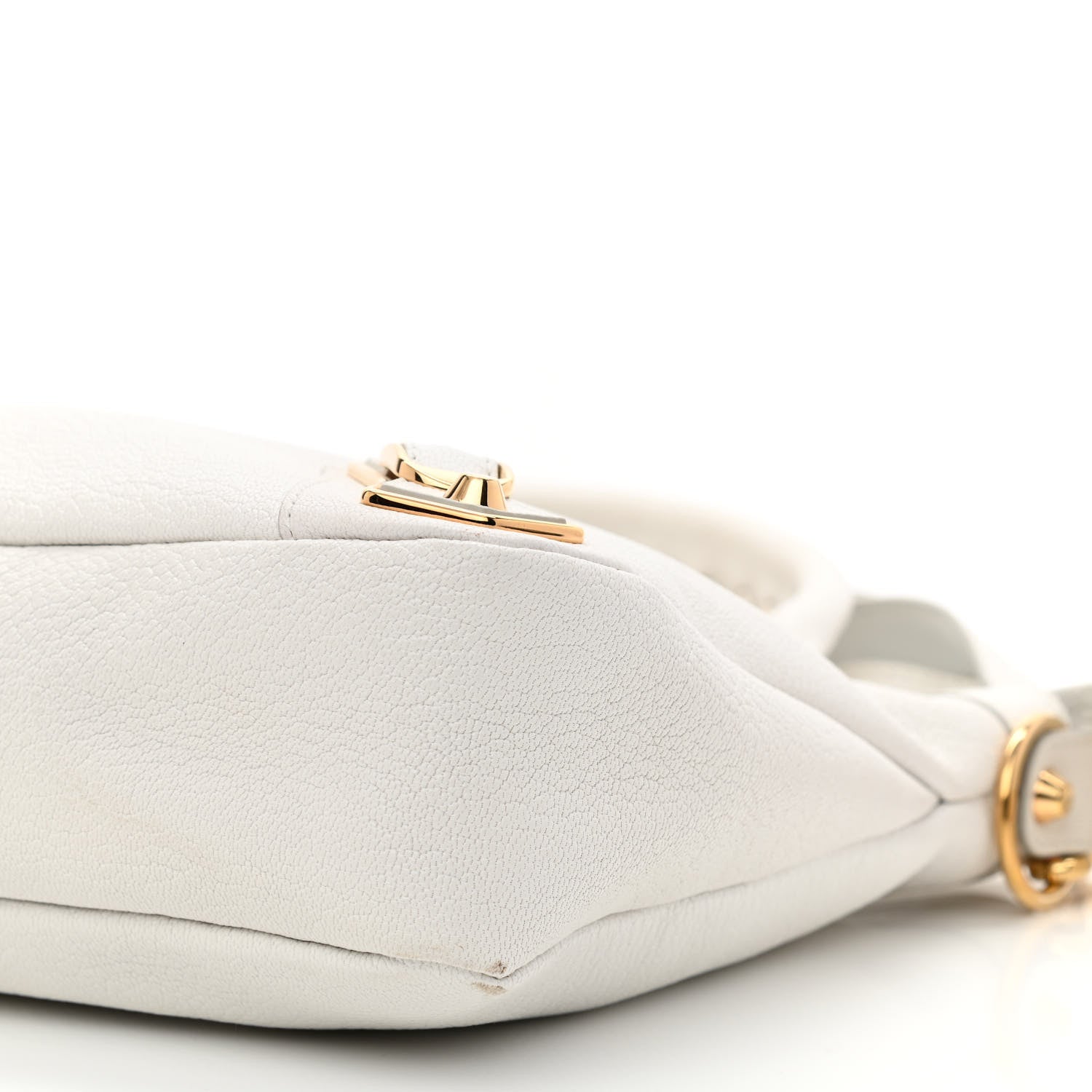 Balenciaga Chevre Gold Metallic Edge Hardware Town White 10 of 11