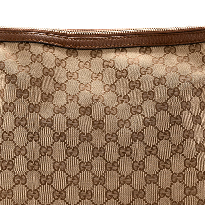 Gucci Monogram Cellarius Calfskin Medium Bella Hobo Beige Ebony Cuir 8 of 10