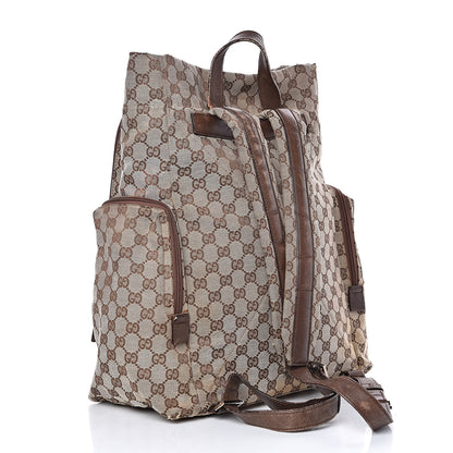Gucci Monogram Backpack Diaper Bag Brown 3 of 22