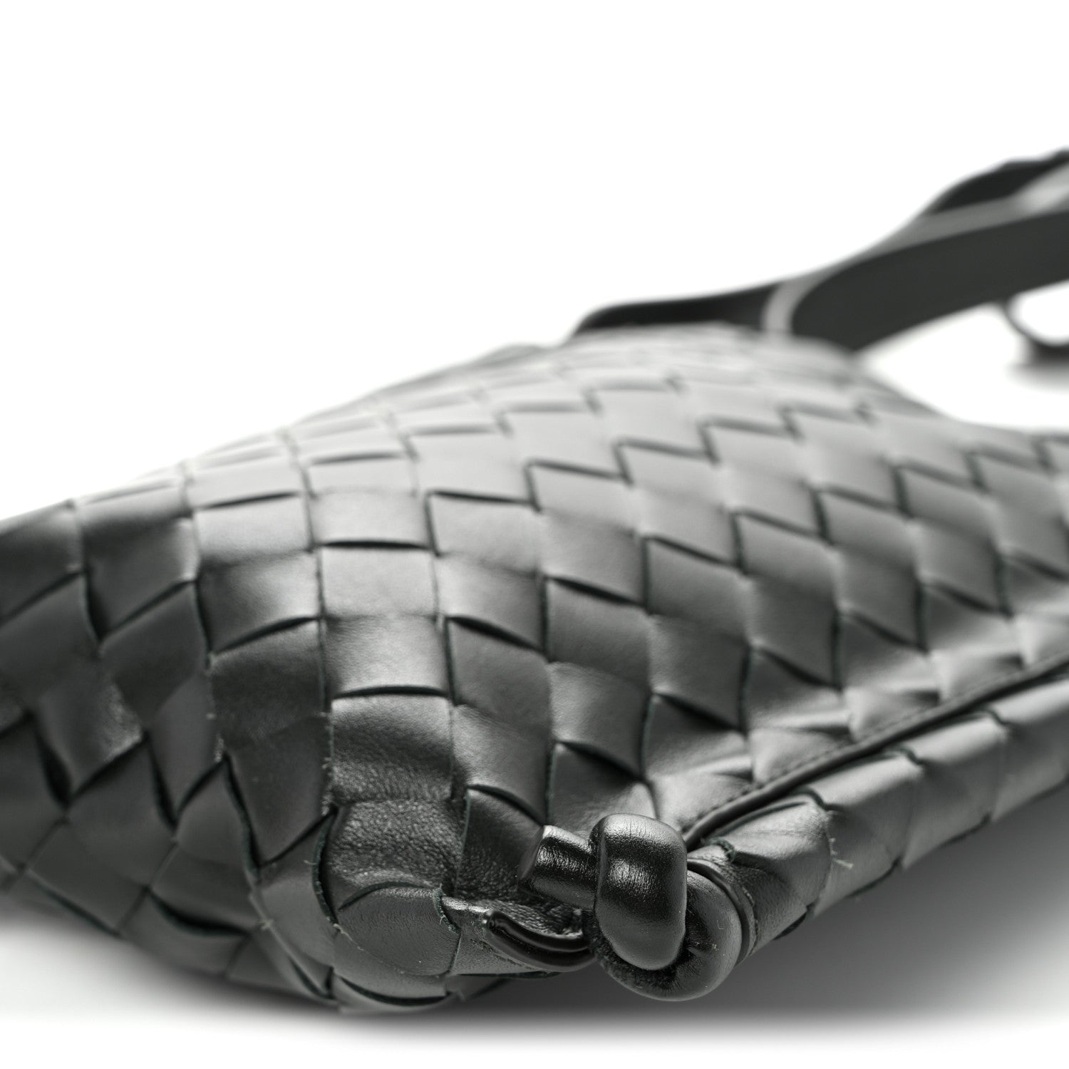 Bottega Veneta Nappa Intrecciato Small Flat Loop Messenger Black 9 of 9