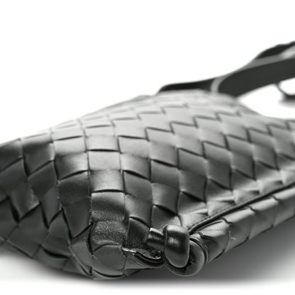 Bottega Veneta Nappa Intrecciato Small Flat Loop Messenger Black 9 of 9