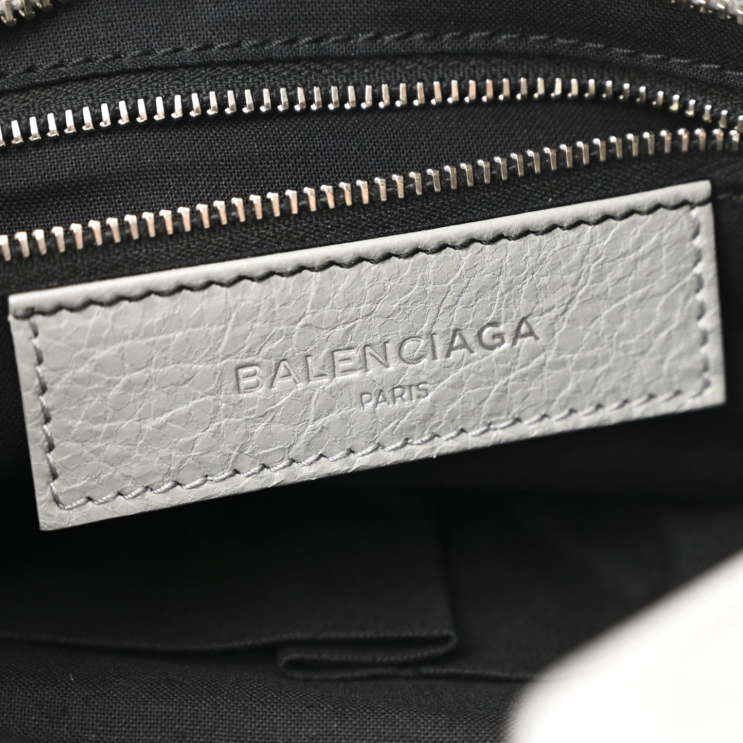 Agneau Classic Silver Hardware S City Gris Haussmannien