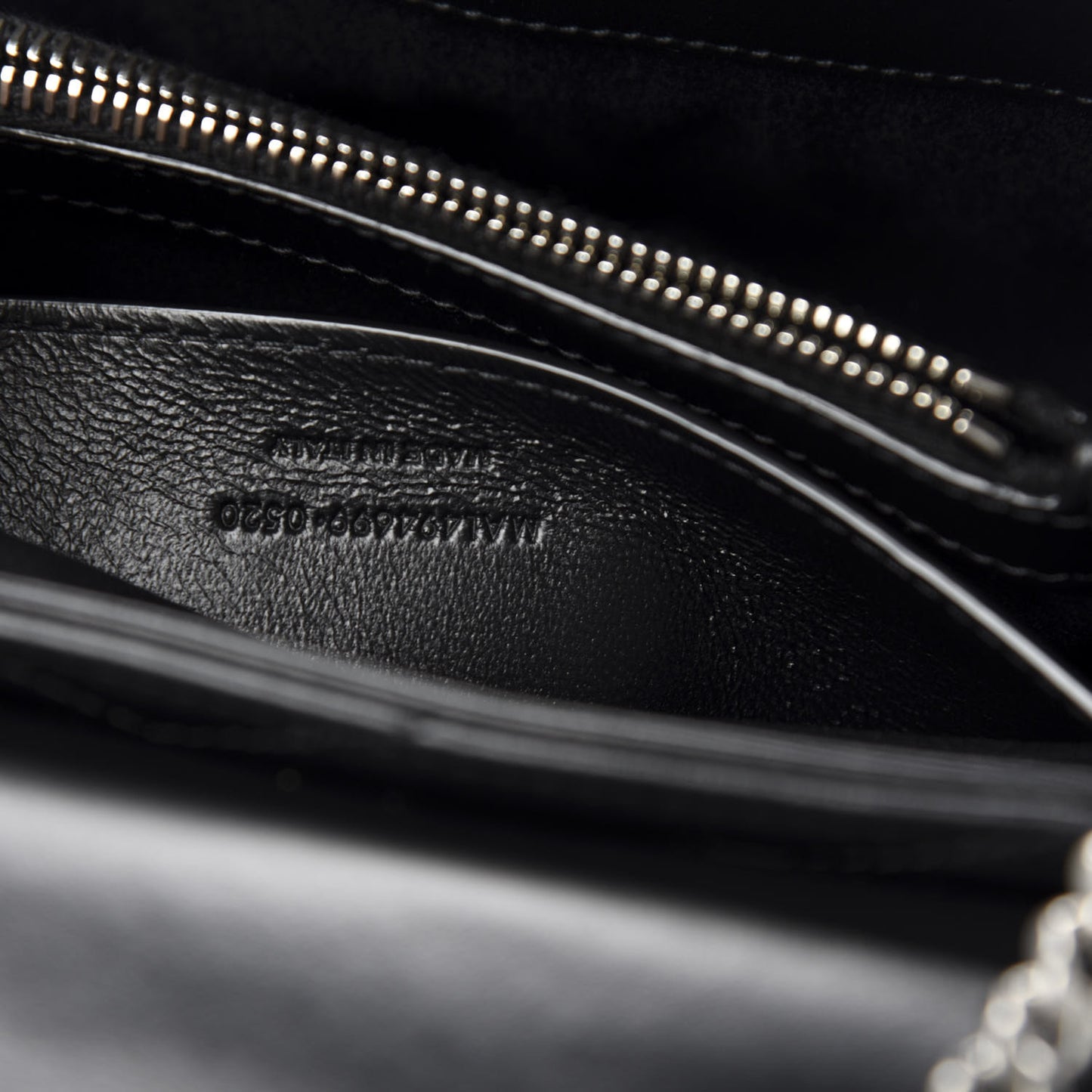 Calfskin Y Quilted Monogram Small Loulou Chain Satchel Black